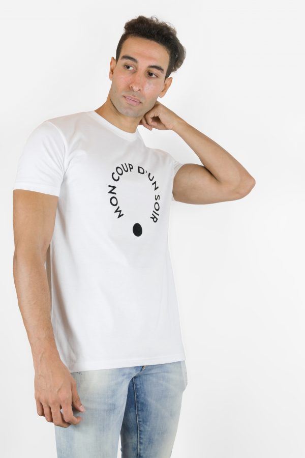 Les Intimes: T-shirt blanc homme par Mon Coup D'un Soir